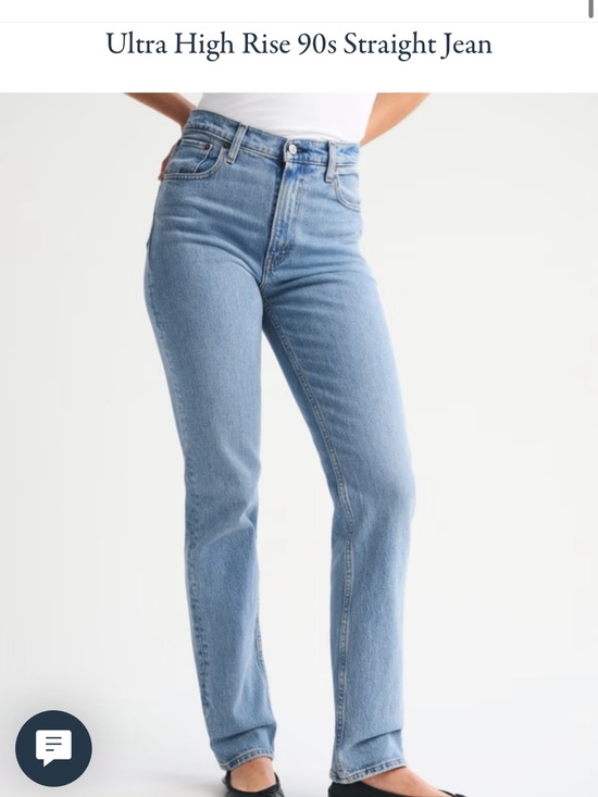 Abercrombie & Fitch Denim - Abercrombie & Fitch 90s straight ultra high rise 27 Long